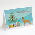 Tan Chion Christmas Tree Greeting Cards Pack of 8 Blank Cards with Envelopes Whimsical A7 Size 5x7
