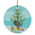 Starling Merry Christmas Ceramic Ornament Christmas Tree Hanging Decorations for Home Christmas Holiday, Party, Gift, 3 in, Multicolor