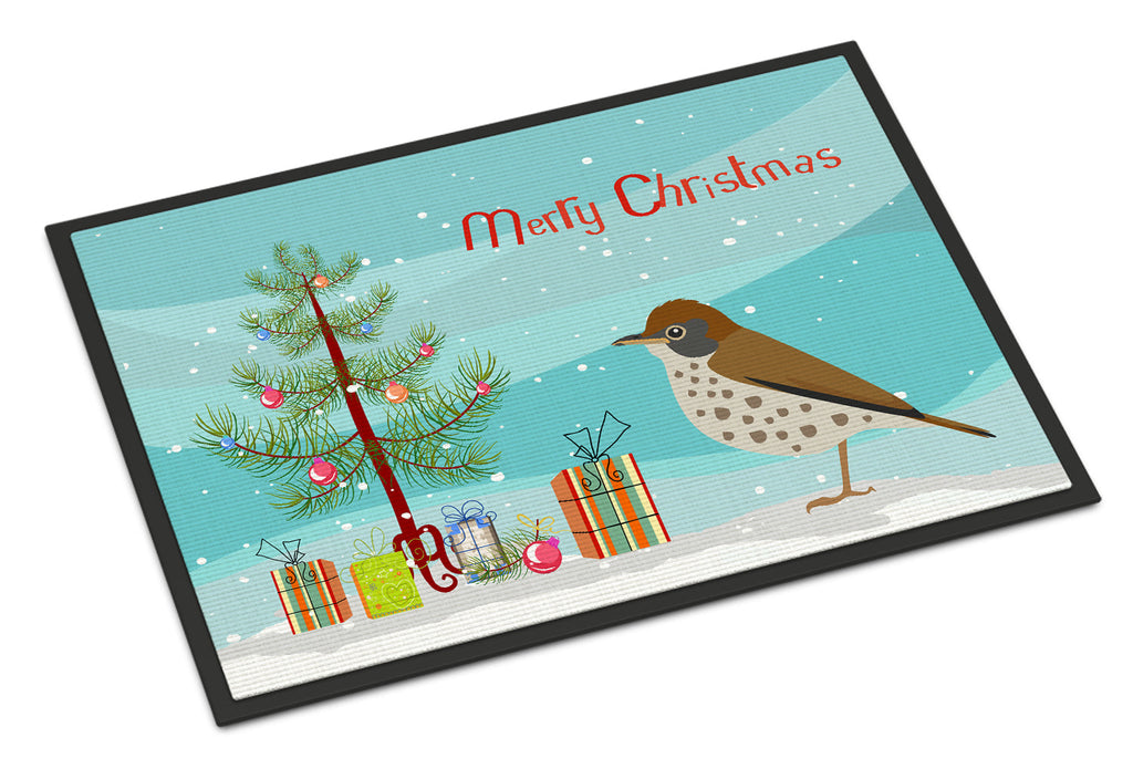 Thrush Merry Christmas Doormat Indoor Outdoor 24H X 36W Front Door Mat Rugs for Entryway, Non Slip Washable Low Pile,