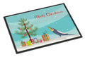Cockatiel Merry Christmas Doormat Indoor Outdoor 18H X 27W Front Door Mat Rugs for Entryway, Non Slip Washable