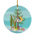 Butterfly Fish Merry Christmas Ceramic Ornament Christmas Tree Hanging Decorations for Home Christmas Holiday, Party, Gift, 3 in, Multicolor