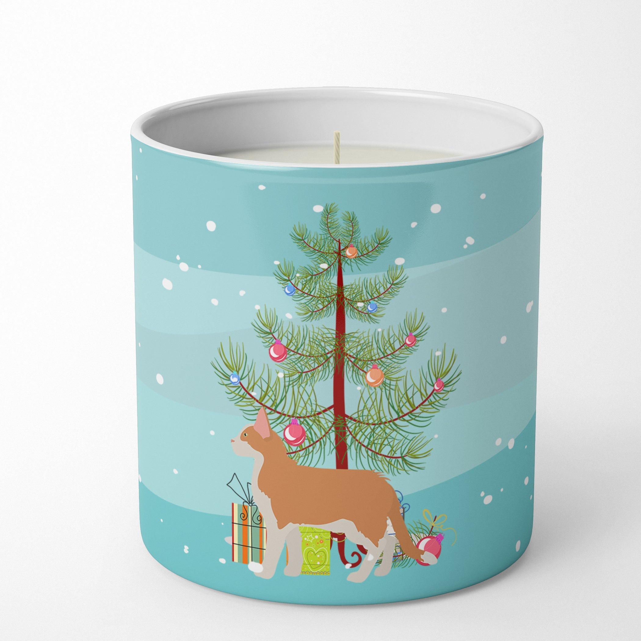 Aphrodite Giant Cat Christmas Decorative Soy Candle Nature Soy Wax Essential Oil Home Decor Ideal for Bedroom Kitchen Bath Office Gift, 10 oz