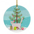 Burmilla Cat Christmas Ceramic Ornament Christmas Tree Hanging Decorations for Home Christmas Holiday, Party, Gift, 3 in, Multicolor