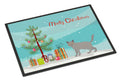 Chartreux Cat Christmas Doormat Indoor Outdoor 18H X 27W Front Door Mat Rugs for Entryway, Non Slip Washable
