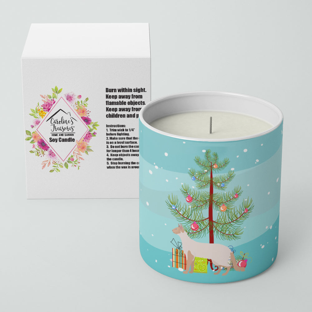 Colorpoint Longhair Cat Christmas Decorative Soy Candle Nature Soy Wax Essential Oil Home Decor Ideal for Bedroom Kitchen Bath Office Gift, 10 oz