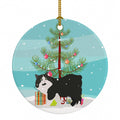 Cymric Cat Christmas Ceramic Ornament Christmas Tree Hanging Decorations for Home Christmas Holiday, Party, Gift, 3 in, Multicolor
