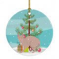 Don Sphynx Cat Christmas Ceramic Ornament Christmas Tree Hanging Decorations for Home Christmas Holiday, Party, Gift, 3 in, Multicolor
