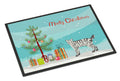 Highlander Lynx Cat Christmas Doormat Indoor Outdoor 18H X 27W Front Door Mat Rugs for Entryway, Non Slip Washable