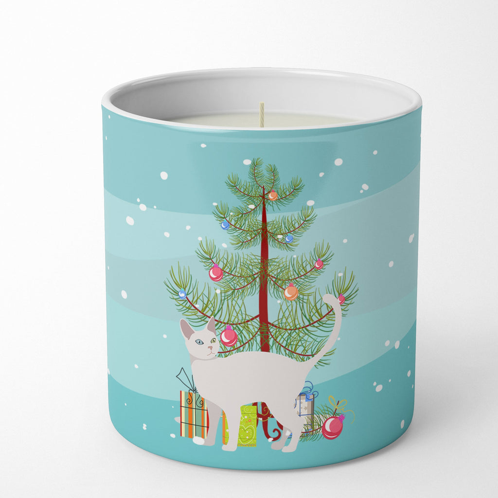Khao Manee Cat Christmas Decorative Soy Candle Nature Soy Wax Essential Oil Home Decor Ideal for Bedroom Kitchen Bath Office Gift, 10 oz