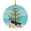 La Perm Cat Christmas Ceramic Ornament Christmas Tree Hanging Decorations for Home Christmas Holiday, Party, Gift, 3 in, Multicolor