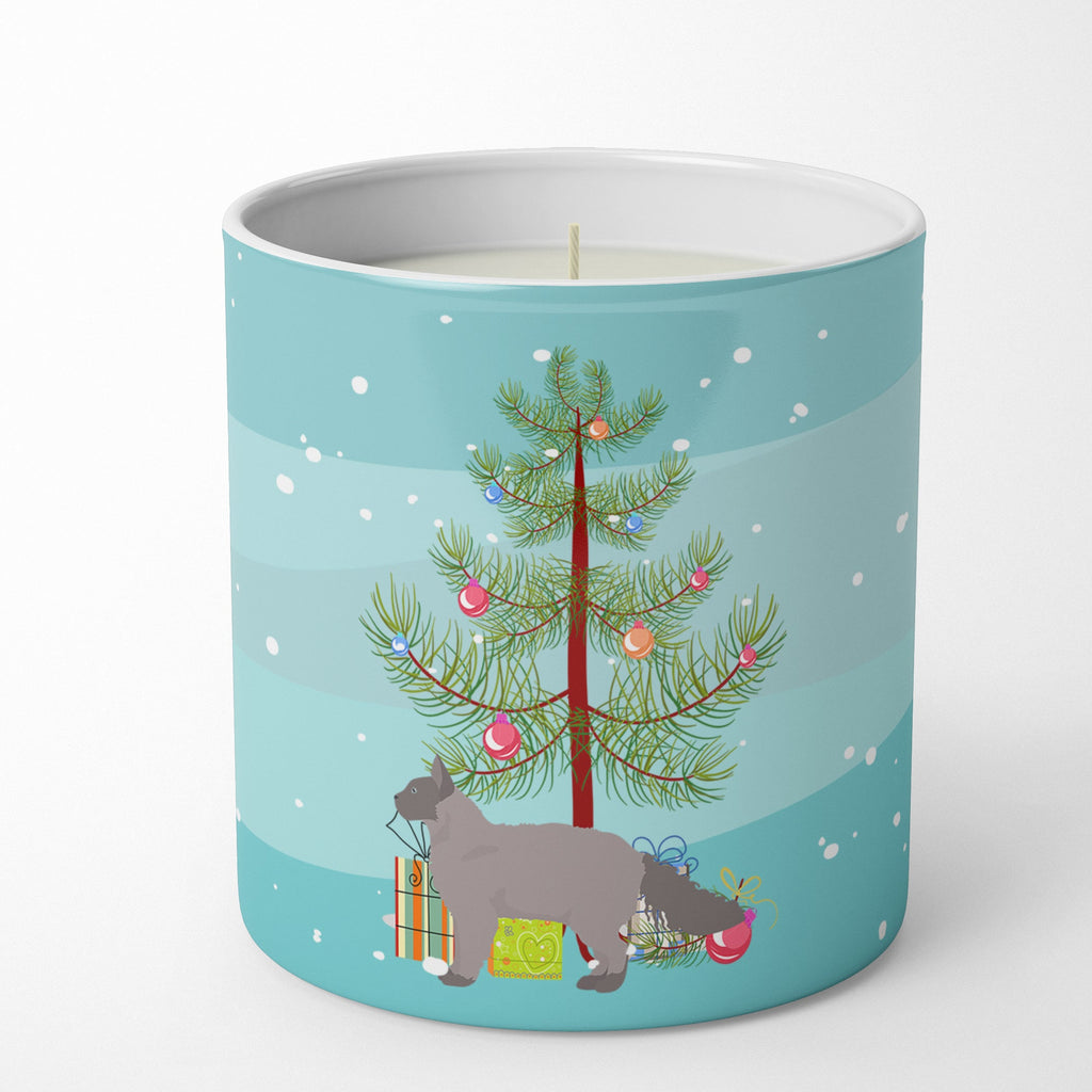 La Perm Cat Merry Christmas Decorative Soy Candle Nature Soy Wax Essential Oil Home Decor Ideal for Bedroom Kitchen Bath Office Gift, 10 oz