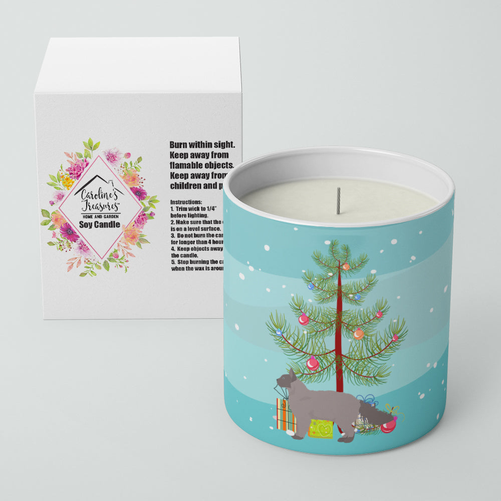 La Perm Cat Merry Christmas Decorative Soy Candle Nature Soy Wax Essential Oil Home Decor Ideal for Bedroom Kitchen Bath Office Gift, 10 oz