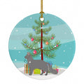 Nebelung Cat Christmas Ceramic Ornament Christmas Tree Hanging Decorations for Home Christmas Holiday, Party, Gift, 3 in, Multicolor
