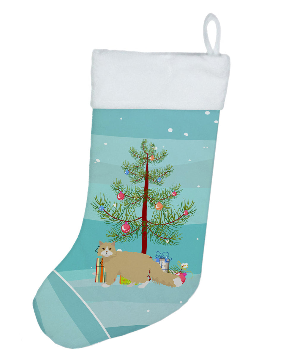 Oregon Rex Cat Christmas Holiday Stocking Double-Sided Print, Polyester Suede,11x18, Made in USA