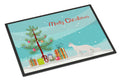 Oriental Longhair Cat Christmas Doormat Indoor Outdoor 24H X 36W Front Door Mat Rugs for Entryway, Non Slip Washable Low Pile,