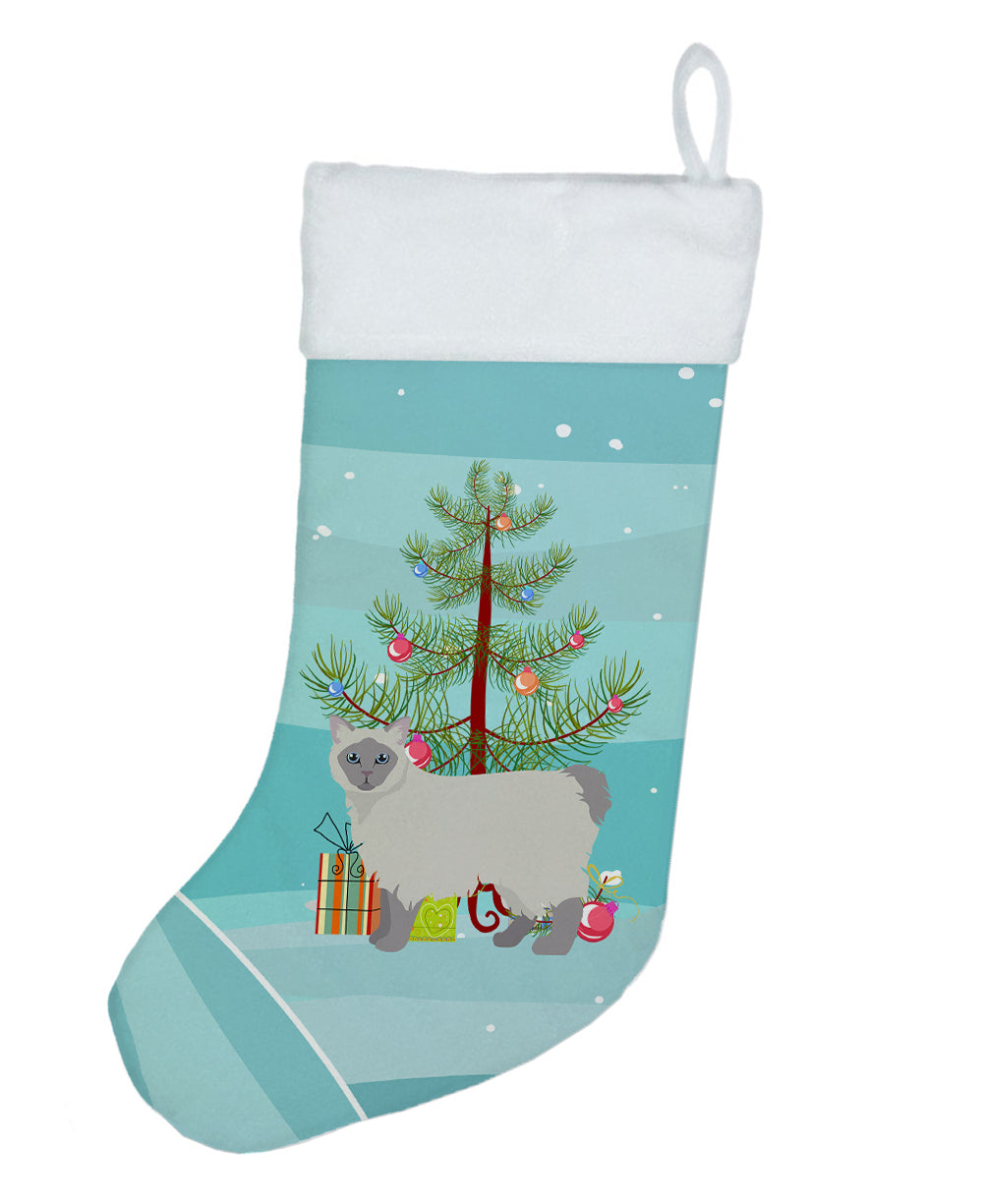 Owyhee Bob Cat Christmas Holiday Stocking Double-Sided Print, Polyester Suede,11x18, Made in USA