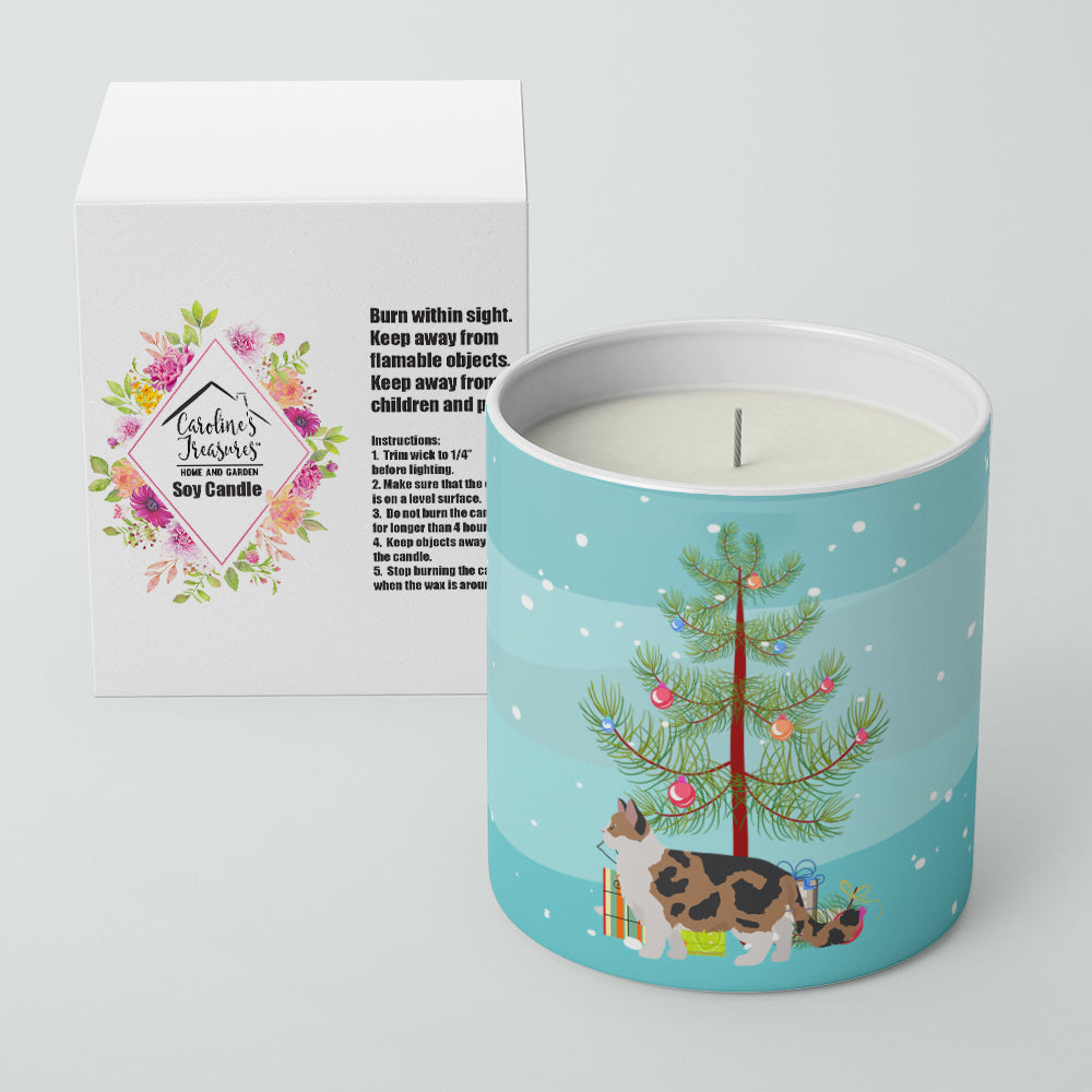 Ragamuffin Cat Christmas Decorative Soy Candle Nature Soy Wax Essential Oil Home Decor Ideal for Bedroom Kitchen Bath Office Gift, 10 oz