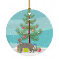 Safari Cat Christmas Ceramic Ornament Christmas Tree Hanging Decorations for Home Christmas Holiday, Party, Gift, 3 in, Multicolor