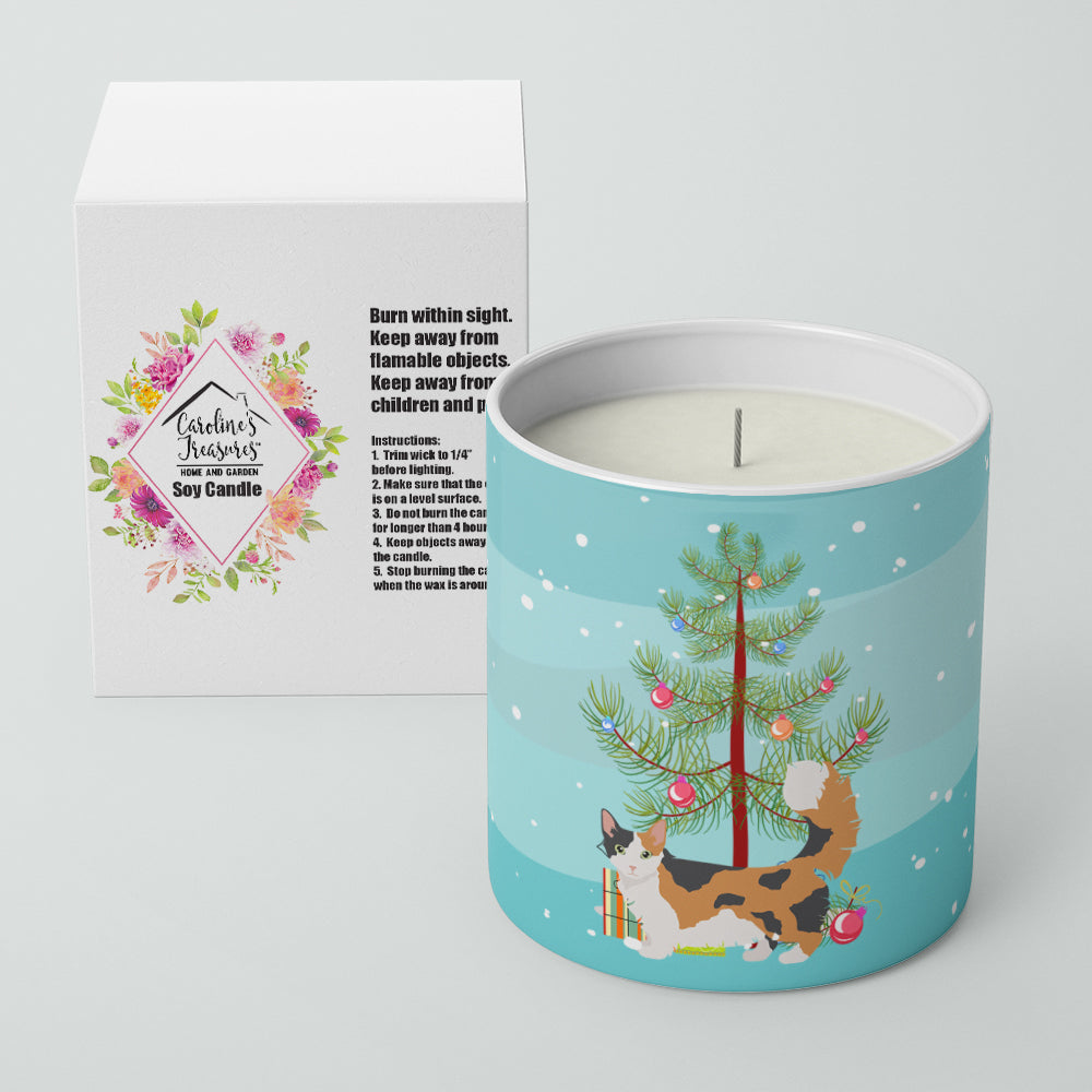 Skookum Cat Christmas Decorative Soy Candle Nature Soy Wax Essential Oil Home Decor Ideal for Bedroom Kitchen Bath Office Gift, 10 oz