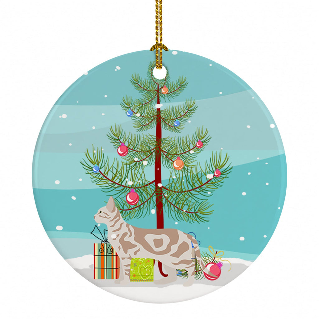 Sokoke Cat Christmas Ceramic Ornament Christmas Tree Hanging Decorations for Home Christmas Holiday, Party, Gift, 3 in, Multicolor