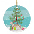 Sokoke Cat Christmas Ceramic Ornament Christmas Tree Hanging Decorations for Home Christmas Holiday, Party, Gift, 3 in, Multicolor
