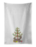 Somali Cat Christmas Kitchen Towel Set of 2 White Dish Towels Decorative Bathroom Hand towel for Hand, Face, Hair, Yoga, Tea, Dishcloth, 19 X 28", White
