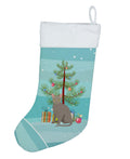 Malayan Cat Christmas Holiday Stocking Double-Sided Print, Polyester Suede,11x18, Made in USA