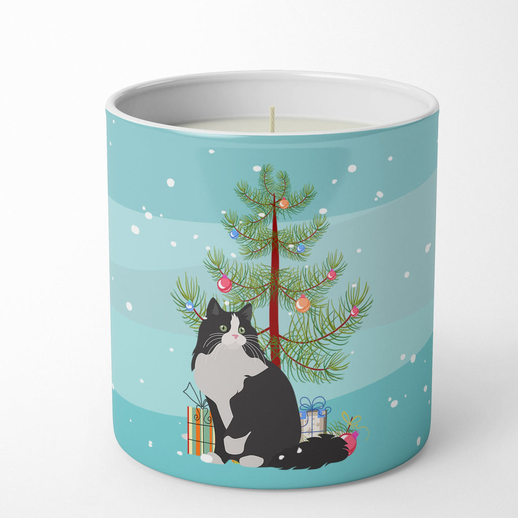 Ragamuffin Cat Christmas Decorative Soy Candle Nature Soy Wax Essential Oil Home Decor Ideal for Bedroom Kitchen Bath Office Gift, 10 oz