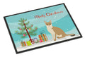 Singapura Cat Christmas Doormat Indoor Outdoor 18H X 27W Front Door Mat Rugs for Entryway, Non Slip Washable