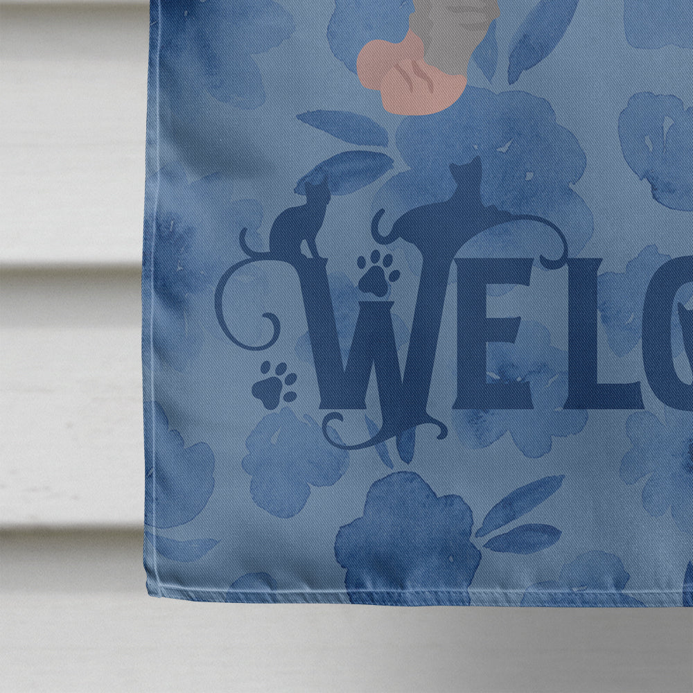 Bambino #1 Cat Welcome House Flag 28x40 Porch Sleeve Pole Decorative Outside Yard Banner Artwork Wall Hanging, Polyester