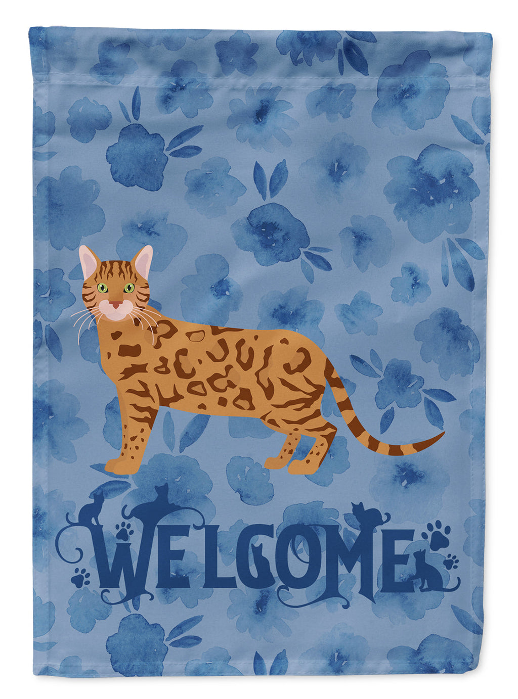 Bengal #2 Cat Welcome Garden Flag Mailbox Decorative Yard Banner Outside Patio Artwork for Flower Beds, Garden Size, Multicolor