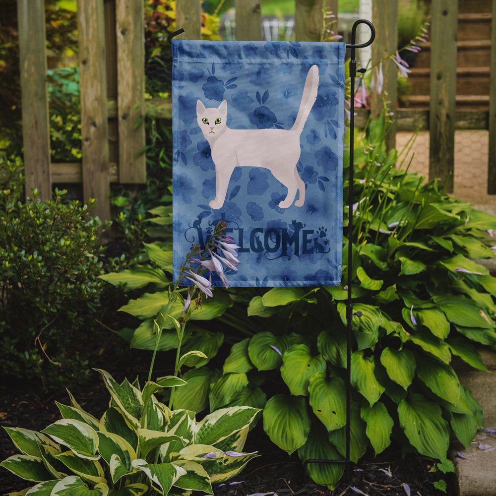 Burmilla Cat Welcome Garden Flag Mailbox Decorative Yard Banner Outside Patio Artwork for Flower Beds, Garden Size, Multicolor