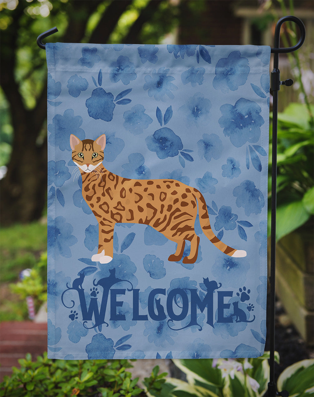 Cheetoh #1 Cat Welcome Garden Flag Mailbox Decorative Yard Banner Outside Patio Artwork for Flower Beds, Garden Size, Multicolor