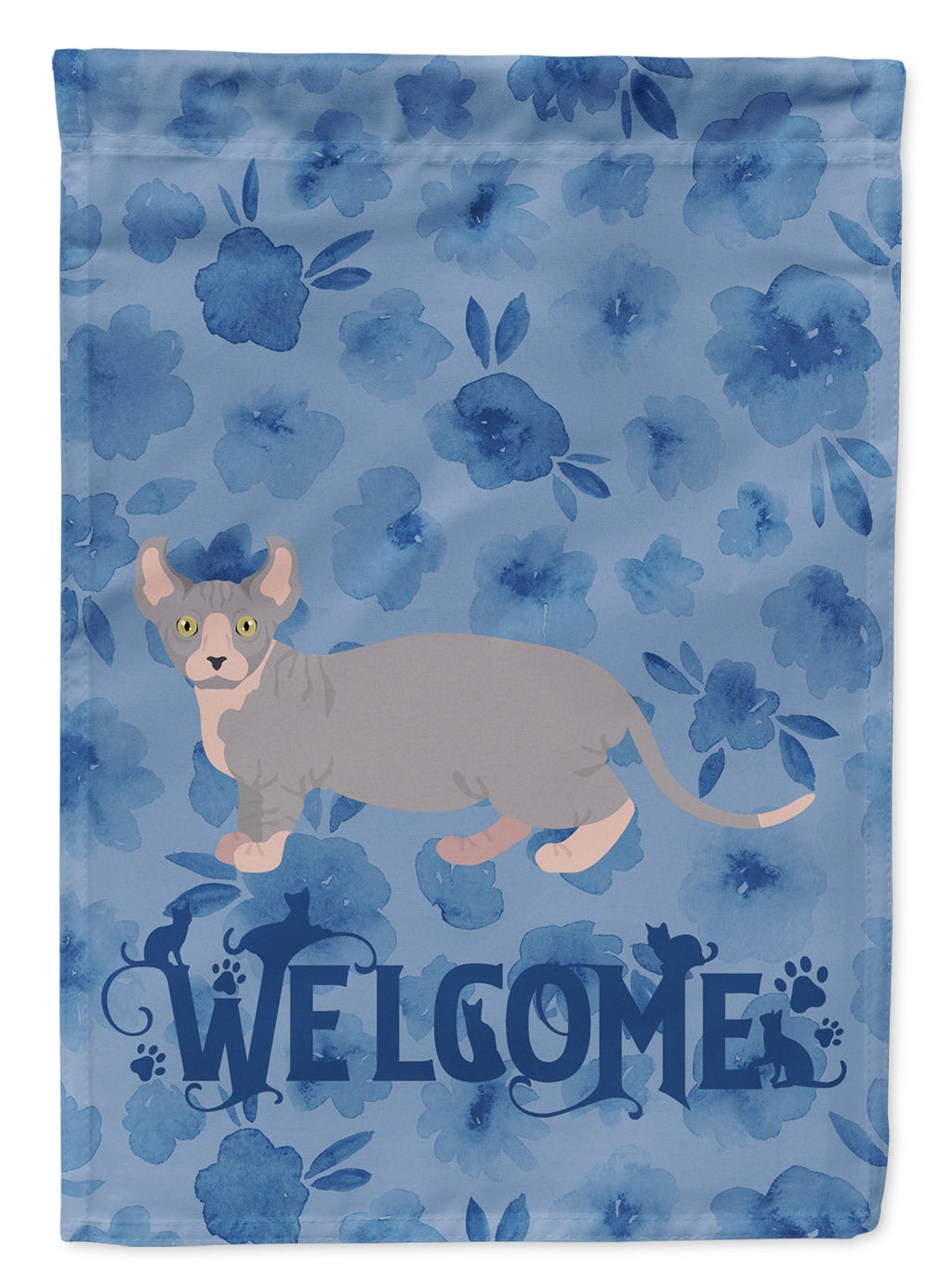 Dwelf #4 Cat Welcome Garden Flag Mailbox Decorative Yard Banner Outside Patio Artwork for Flower Beds, Garden Size, Multicolor