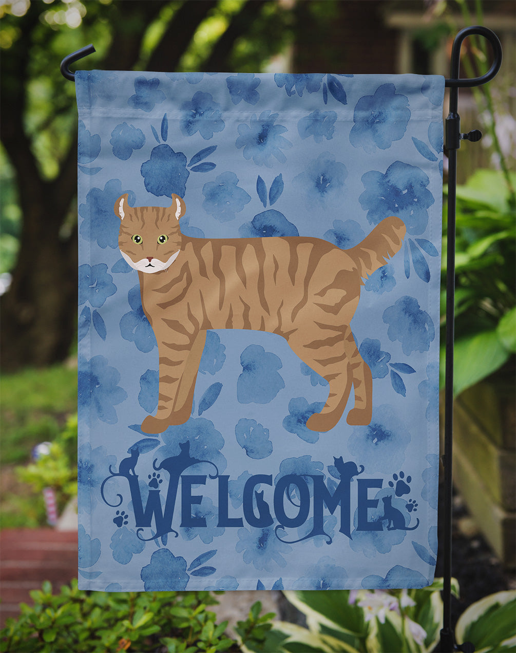 Highlander Lynx #3 Cat Welcome Garden Flag Mailbox Decorative Yard Banner Outside Patio Artwork for Flower Beds, Garden Size, Multicolor