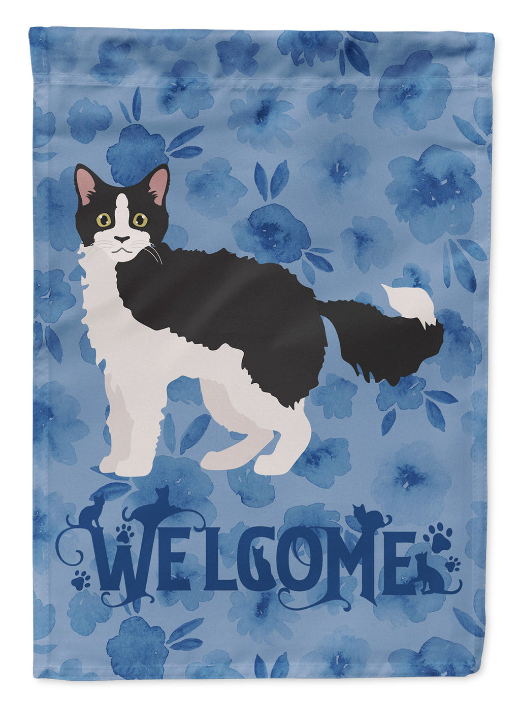 La Perm #1 Cat Welcome Garden Flag Mailbox Decorative Yard Banner Outside Patio Artwork for Flower Beds, Garden Size, Multicolor