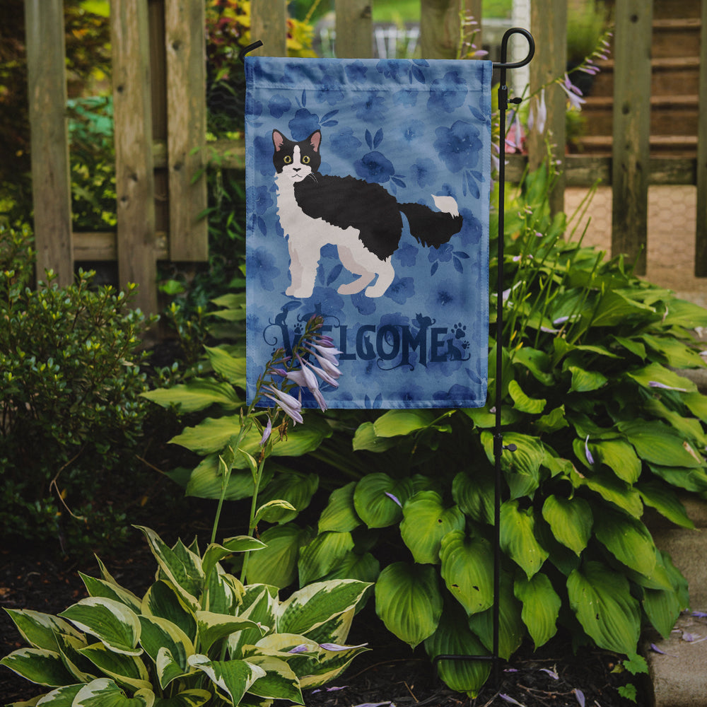 La Perm #1 Cat Welcome Garden Flag Mailbox Decorative Yard Banner Outside Patio Artwork for Flower Beds, Garden Size, Multicolor
