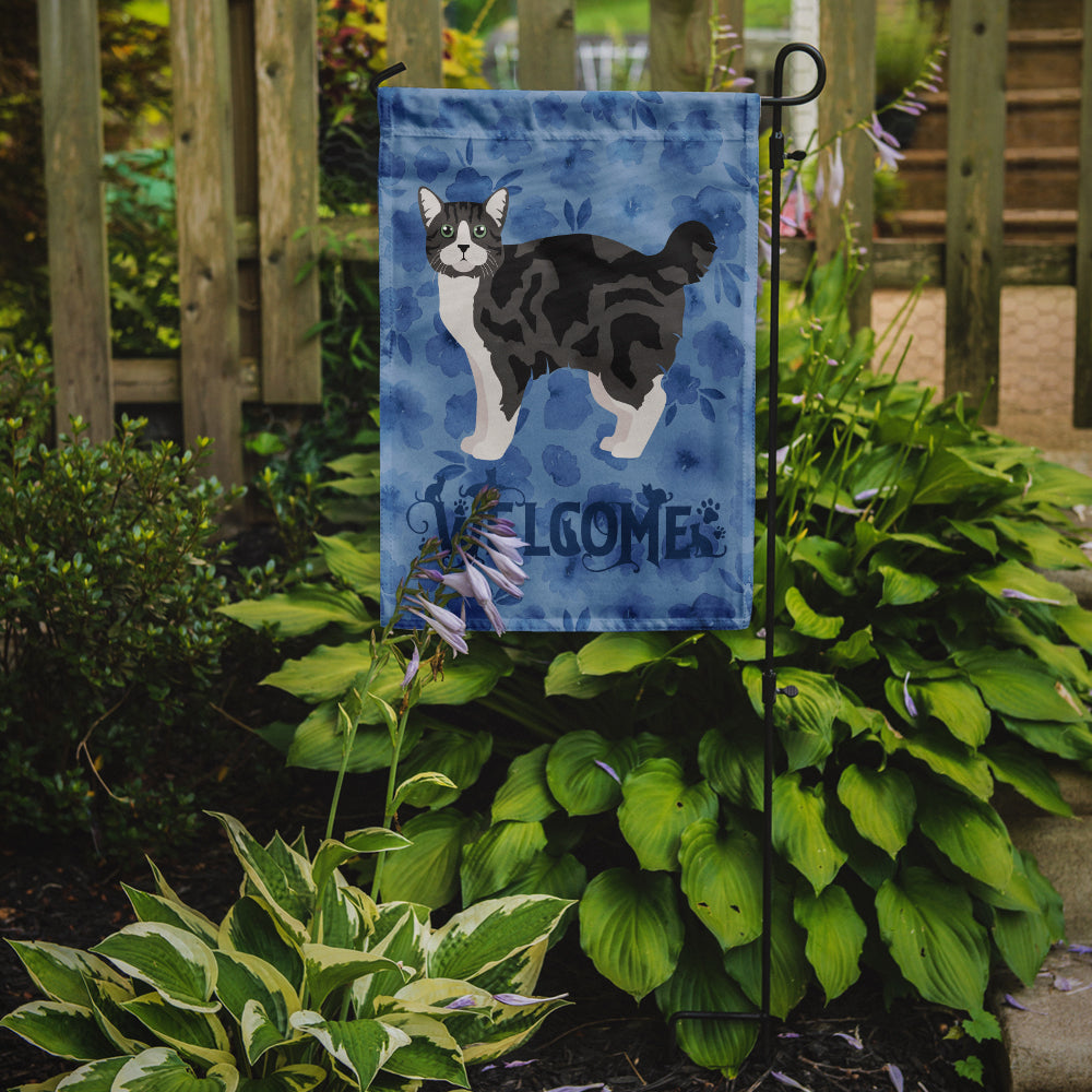 Manx #1 Cat Welcome Garden Flag Mailbox Decorative Yard Banner Outside Patio Artwork for Flower Beds, Garden Size, Multicolor