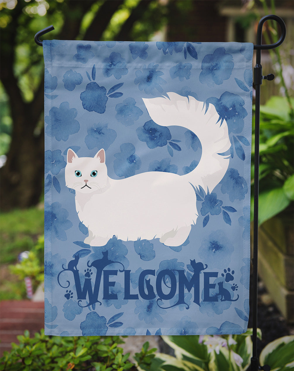 Napoleon #1 Cat Welcome Garden Flag Mailbox Decorative Yard Banner Outside Patio Artwork for Flower Beds, Garden Size, Multicolor