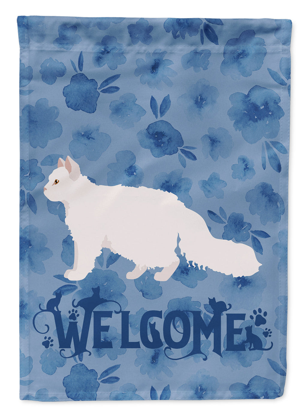 Oregon Rex #2 Cat Welcome Garden Flag Mailbox Decorative Yard Banner Outside Patio Artwork for Flower Beds, Garden Size, Multicolor