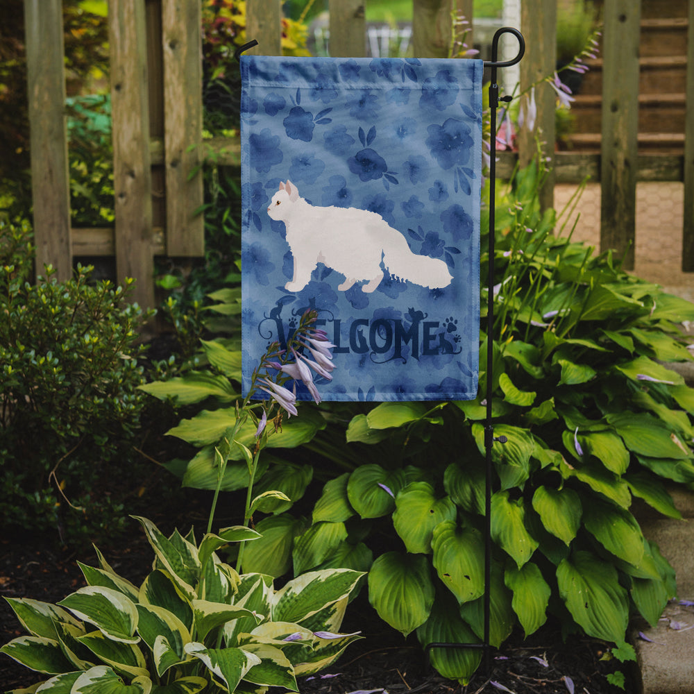 Oregon Rex #2 Cat Welcome Garden Flag Mailbox Decorative Yard Banner Outside Patio Artwork for Flower Beds, Garden Size, Multicolor