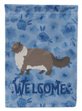 Persian Modern #2 Cat Welcome Garden Flag Mailbox Decorative Yard Banner Outside Patio Artwork for Flower Beds, Garden Size, Multicolor