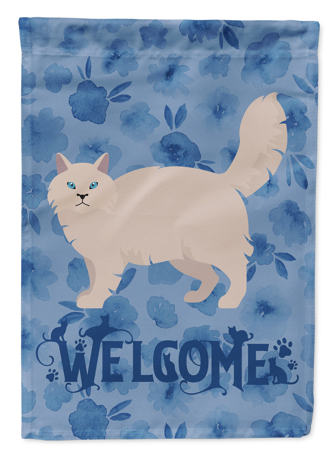 Siberian Forest #2 Cat Welcome Garden Flag Mailbox Decorative Yard Banner Outside Patio Artwork for Flower Beds, Garden Size, Multicolor