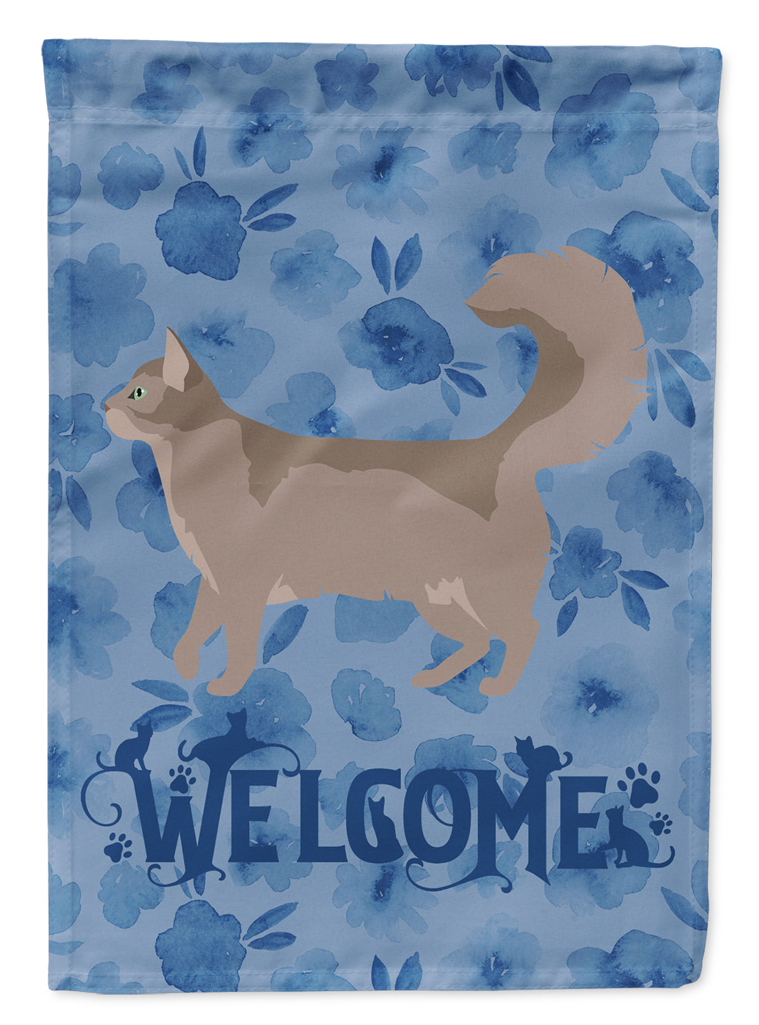 Somali #2 Cat Welcome Garden Flag Mailbox Decorative Yard Banner Outside Patio Artwork for Flower Beds, Garden Size, Multicolor