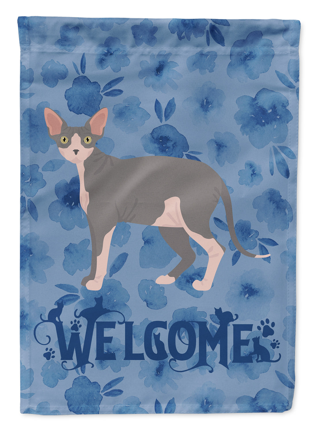 Sphynx #2 Cat Welcome Garden Flag Mailbox Decorative Yard Banner Outside Patio Artwork for Flower Beds, Garden Size, Multicolor