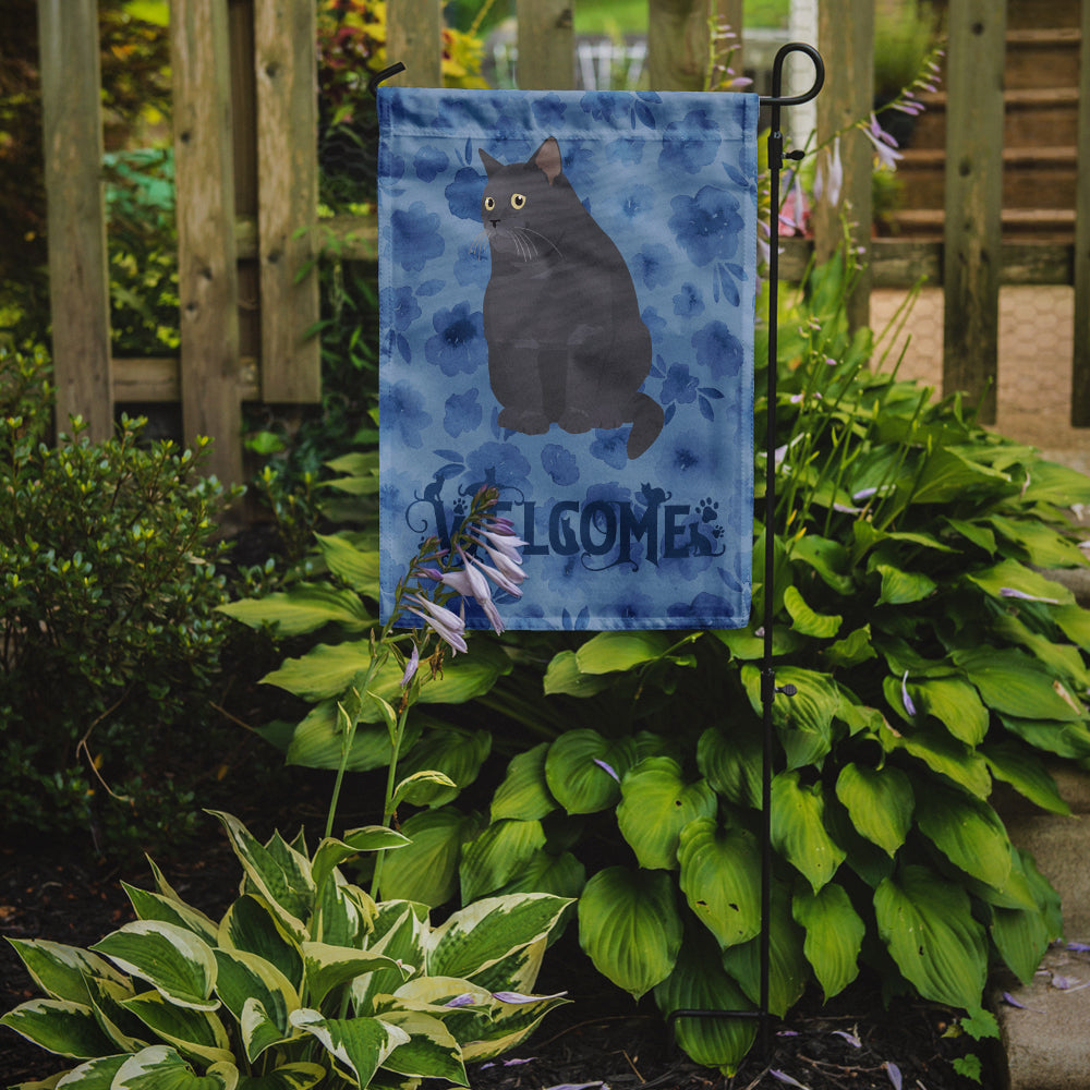 British Shorthair #2 Cat Welcome Garden Flag Mailbox Decorative Yard Banner Outside Patio Artwork for Flower Beds, Garden Size, Multicolor