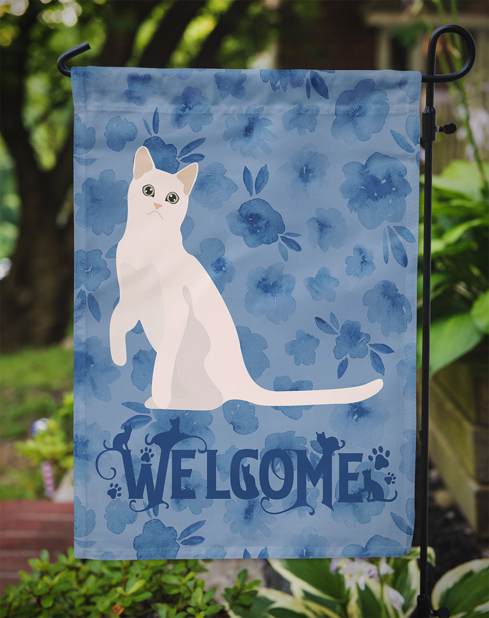 Burmilla #1 Cat Welcome Garden Flag Mailbox Decorative Yard Banner Outside Patio Artwork for Flower Beds, Garden Size, Multicolor