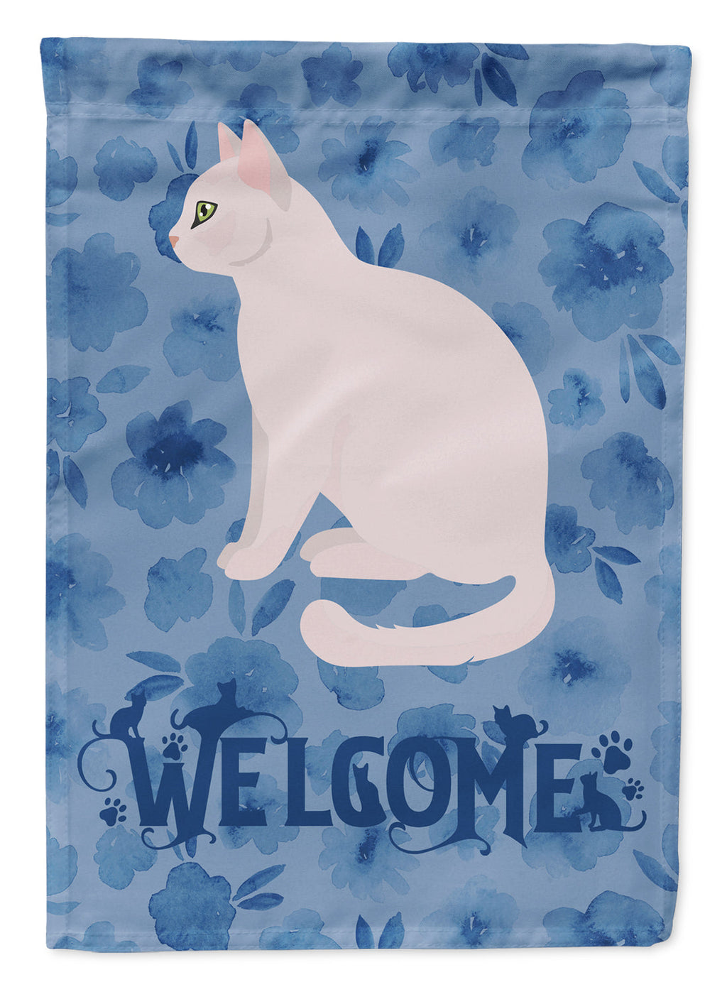 Burmilla #2 Cat Welcome Garden Flag Mailbox Decorative Yard Banner Outside Patio Artwork for Flower Beds, Garden Size, Multicolor