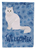 Chinchilla Persian Longhair Cat Welcome Garden Flag Mailbox Decorative Yard Banner Outside Patio Artwork for Flower Beds, Garden Size, Multicolor