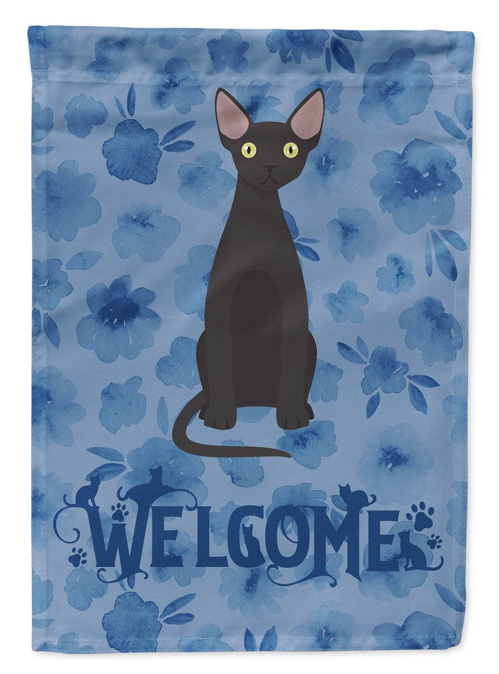 Devon Rex #3 Cat Welcome Garden Flag Mailbox Decorative Yard Banner Outside Patio Artwork for Flower Beds, Garden Size, Multicolor